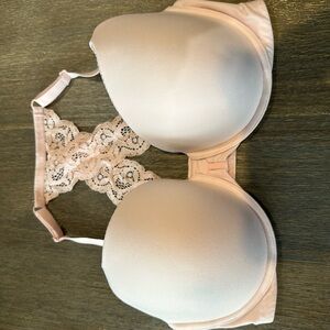 Victoria's Secret Lace Back Bra - Cream